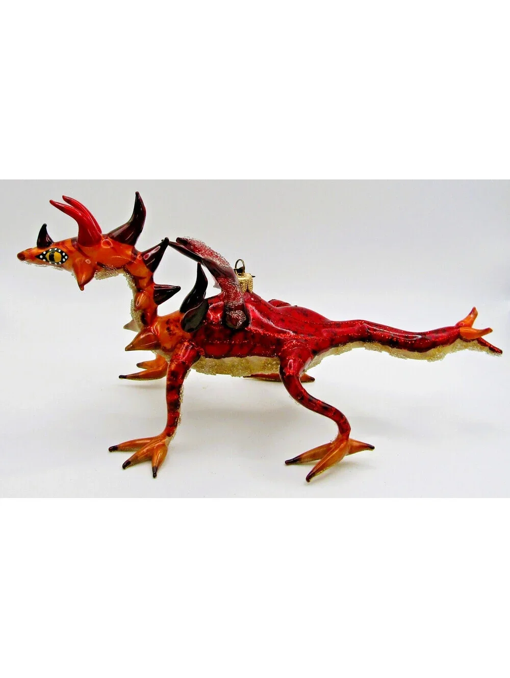 Morawski Ornaments Polish Hand-Blown Glass Dragon Christmas Ornament